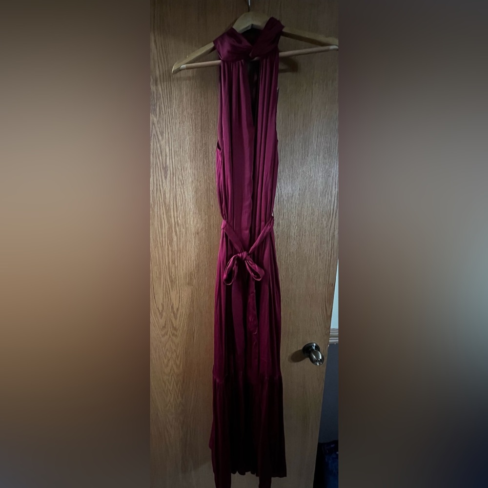 NWT Banana Republic Twisted Maxi Dress Red Sz SM
